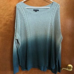 Blue long sleeve sweater